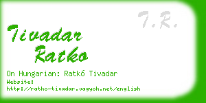tivadar ratko business card